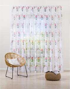 Bielo-ružová záclona 300x245 cm Shoyo – Mendola Fabrics