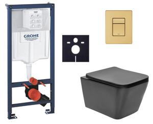 Závesný WC set do ľahkých stien / predstenová montáž SAT Infinitio SIKOGRSIN12BSCGN0
