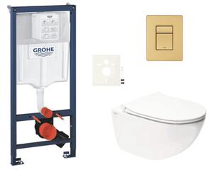 Závesný WC set do ľahkých stien / predstenová montáž SAT Infinitio SIKOGRSIN11SCGN0