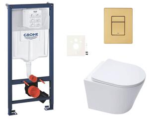 Závesný WC set do ľahkých stien / predstenová montáž SAT Infinitio SIKOGRSIN10SCGN0