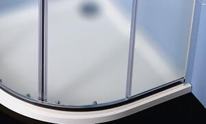 Polysan EASY LINE štvrťkruhová sprchová zástena 900x900mm, sklo BRICK