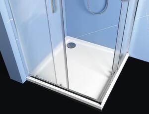 Polysan EASY LINE štvorcová sprchová zástena 900x900mm, sklo BRICK
