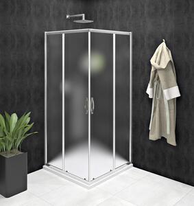 Gelco SIGMA SIMPLY štvorcový sprchovací kút 900x900 mm, rohový vstup, Brick sklo