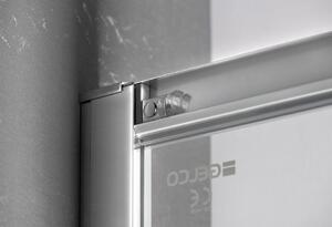 Gelco, SIGMA SIMPLY štvorcová sprchová zástena 800x800 mm, rohový vstup, Brick sklo, GS2480GS2480