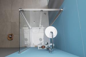 Polysan EASY LINE štvorcový sprchovací kút 800x800mm, skladacie dvere, L/P variant, číre sklo