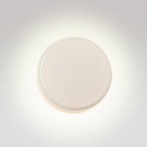 MARSET LED nástenné svetlo Caramel, opálová, Ø 38 cm, TRIAC, sklo, Biela / opálová, Obývacia izba / jedáleň, Sklo, Dizajn, Nástenné svietidlo