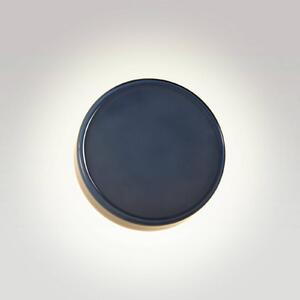 MARSET LED nástenné svetlo Caramel, modrá, Ø 22 cm, TRIAC, sklo, Modrá, Obývacia izba / jedáleň, Sklo, Dizajn, Nástenné svietidlo