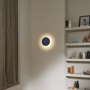 MARSET LED nástenné svetlo Caramel, modrá, Ø 38 cm, TRIAC, sklo, Modrá, Obývacia izba / jedáleň, Sklo, Dizajn, Nástenné svietidlo