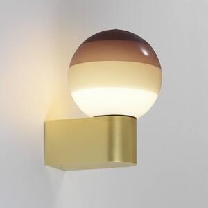 MARSET LED nástenné svetlo Dipping Light A1, hnedá/mosadz, Mosadz / zlato, Obývacia izba / jedáleň, kov, Dizajn, Nástenné svietidlo