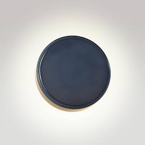 MARSET LED nástenné svetlo Caramel, modrá, Ø 28 cm, TRIAC, sklo, Modrá, Obývacia izba / jedáleň, Sklo, Dizajn, Nástenné svietidlo