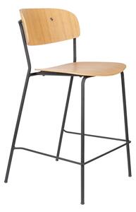 Barové stoličky v súprave 2 ks v prírodnej farbe 89 cm Jolien - White Label
