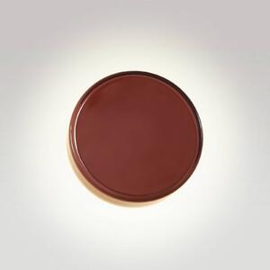MARSET LED nástenné svetlo Caramel, hnedá, Ø 22 cm, TRIAC, sklo, Hnedá / hrdzavá, Obývacia izba / jedáleň, Sklo, Dizajn, Nástenné svietidlo