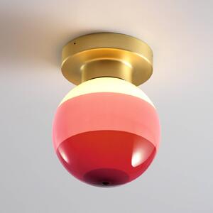 MARSET LED nástenné svetlo Dipping Light A2, bordová/mosadz, Mosadz / zlato, Obývacia izba / jedáleň, kov, Dizajn, Nástenné svietidlo