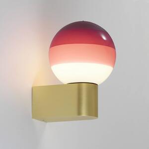 MARSET LED nástenné svetlo Dipping Light A1, bordová/mosadz, Mosadz / zlato, Obývacia izba / jedáleň, kov, Dizajn, Nástenné svietidlo