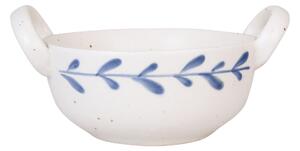 Kameninová miska s uškami Viola Leaf Blue