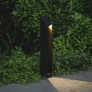 MARSET LED podstavec Domus, výška 55 cm, čierny, hliník, Čierna, Hliník, Dizajn, Vonkajčie stĺpové osvetlenie