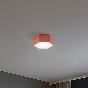 Stropné LED svetlo Libre, terakotová farba, oceľ, 3 000 K, Terakota, Obývacia izba / jedáleň, kov, Stropné svetlo