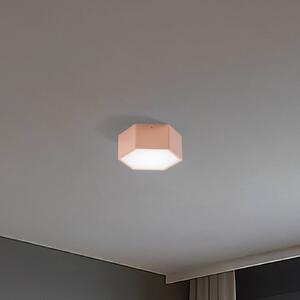 Stropné LED svetlo Libre, broskyňová, oceľ, 3 000 K, Hnedá / hrdzavá, Obývacia izba / jedáleň, kov, Stropné svetlo