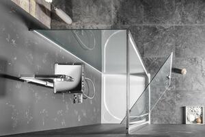 Gelco, SIGMA SIMPLY sprchové dvere otočné 780-820 mm, sklo Brick, GS3888