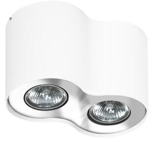 AZZARDO AZ0709 TECHNOline NEOS 2 WHITE/CHROME prisadené bodové svietidlo/spot 2xGU10 50W IP20 biela/chróm