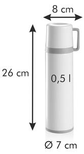 Béžová termoska s hrnčekom 0.5 l Constant – Tescoma