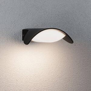 Paulmann LED vonkajšie nástenné svietidlo Mesana, antracit 24 cm hliník IP44