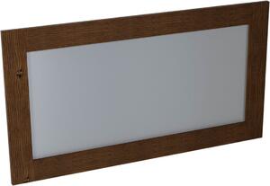 Sapho BRAND zrkadlo v drevenom ráme 1300x700mm, morený smrek