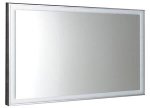 Sapho, LUMINAR LED podsvietené zrkadlo v ráme 1200x550mm, chróm, NL560