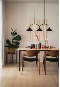Globen Lighting závesné svietidlo CURVE 3, béžová, 3-pl., 95 cm, Krémová / jantárovo žltá, Obývacia izba / jedáleň, kov, Vintage, Závesné svietidlo