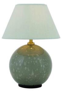 Globen Lighting stolová lampa na batérie IRIS, zelená, výška 23 cm, Zelená, Obývacia izba / jedáleň, Textil / látka / hodváb, Vintage, Stojacie svietidlo