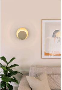 Globen Lighting nástenné svetlo ORBIT, béžové, Ø 30 cm, Krémová / jantárovo žltá, Obývacia izba / jedáleň, kov, Dizajn, Nástenné svietidlo