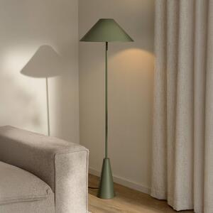 Globen Lighting stojacia lampa Cannes, zelená, kov, 140 cm, Zelená, Obývacia izba / jedáleň, kov, Škandinávsky, Stojaca lampa