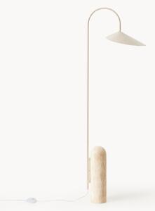 Nastaviteľná stojacia lampa's travertínovou základňou Arum