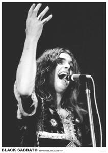 Plagát, Obraz - Black Sabbath (Ozzy Osbourne) - Rotterdam, Holland 1971, (59.4 x 84 cm)
