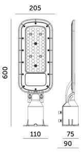 LED pouličné svietidlo BRELUXO LED/200W/230V 4000K IP65