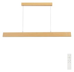 Brilagi - stmievateľný LED luster na lanku SLIMLINE LED/40W/230V 3000-6000K dubový dekor + diaľkové ovládanie