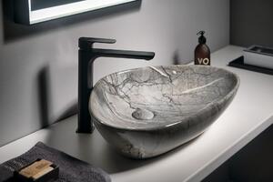 Sapho DALMA keramické umývadlo na dosku, 58,5x39 cm, grigio