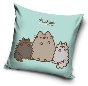DETSKÁ DEKORAČNÁ OBLIEČKA NA VANKÚŠ PUSHEEN 40X40 CM VZOROVANÁ