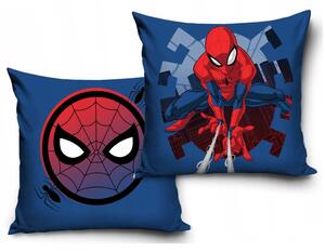 DETSKÁ DEKORAČNÁ OBLIEČKA NA VANKÚŠ SPIDERMAN 40X40 CM VZOROVANÁ