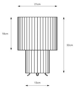 Markslöjd 108895 - Stolová lampa CATIS 1xE27/60W/230V 32 cm biela