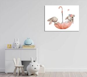 Detský obrázok 40x30 cm Bunnies – Wallity