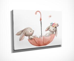 Detský obrázok 40x30 cm Bunnies – Wallity