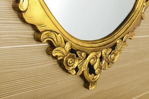 Sapho, DESNA zrkadlo v ráme, 80x100cm, zlatá Antique, IN352