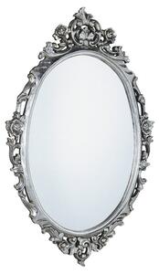 Sapho, DESNA zrkadlo v ráme, 80x100cm, strieborná Antique, IN344