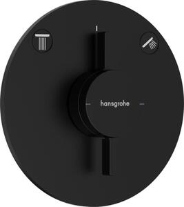 Sprchová a vaňová batéria Hansgrohe DuoTurn S bez podomietkového telesa matná čierna 75418670