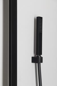Sapho DIMY sprchový stĺp s termostatickou batériou, čierna mat