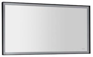 Sapho SORT zrkadlo s LED osvetlením 120x70cm, čierna mat