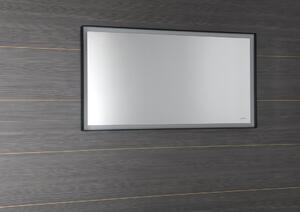 Sapho SORT zrkadlo s LED osvetlením 120x70cm, čierna mat