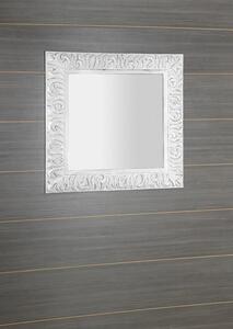 Sapho ZEEGRAS zrkadlo vo vyrezávanom ráme 90x90cm, biela