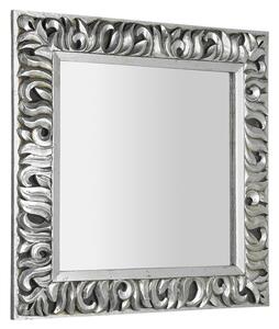 Sapho ZEEGRAS zrkadlo vo vyrezávanom ráme 90x90cm, strieborná